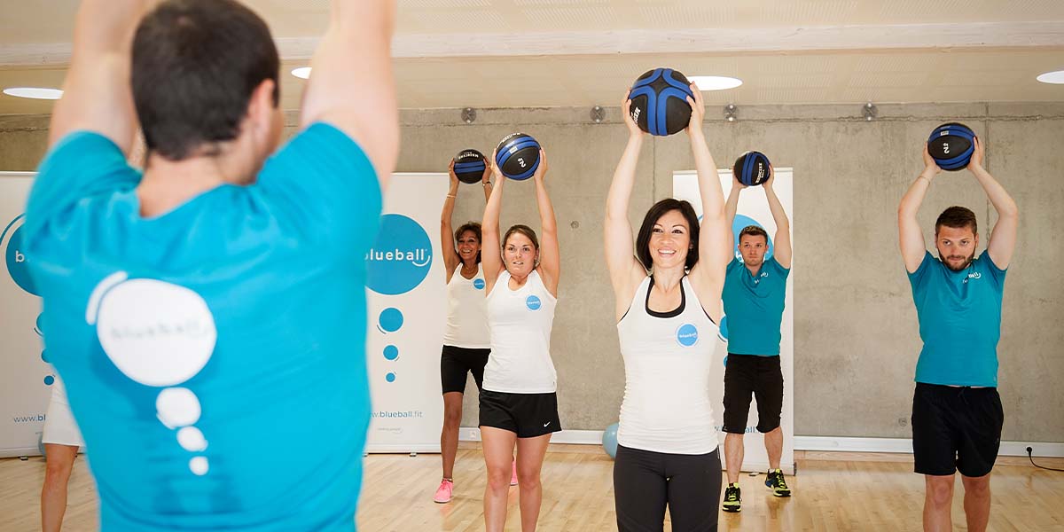 Bien plus qu'une activité fitness, le Blueball permet de réels moments d'échanges et de convivialité entre les participants !