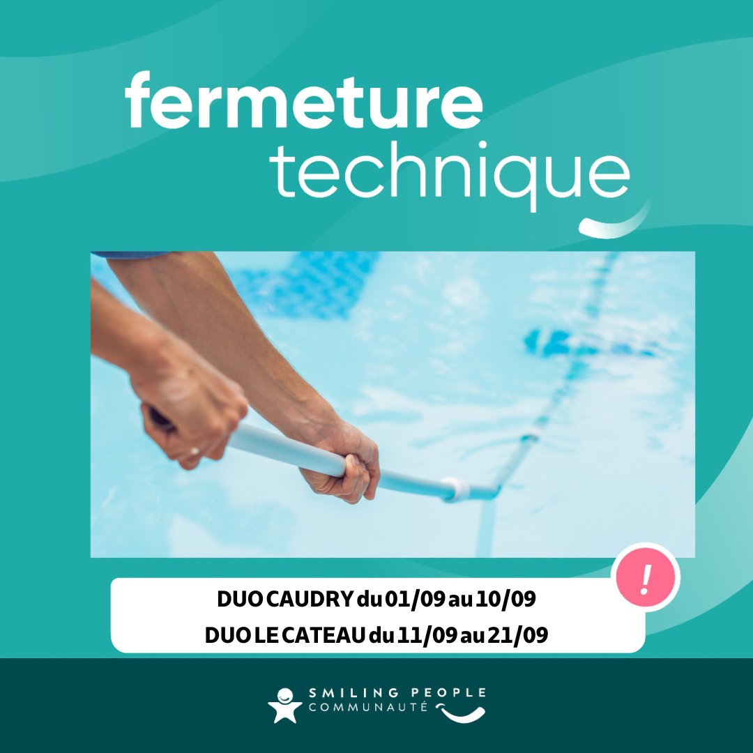 Fermeture technique - Vidange