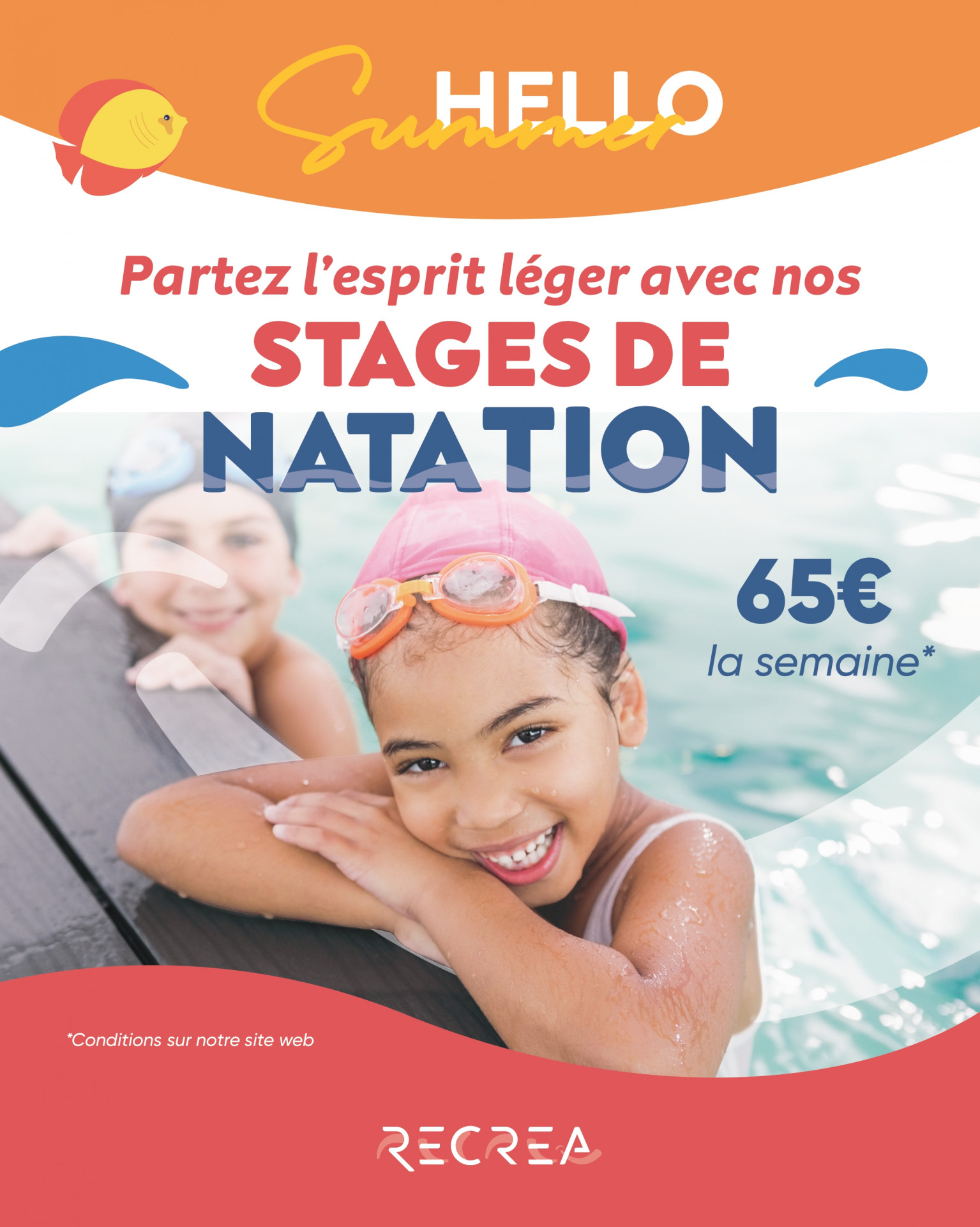 STAGES DE NATATION ÉTÉ 2025 Les inscriptions pour les stages de natation sont ouvertes !