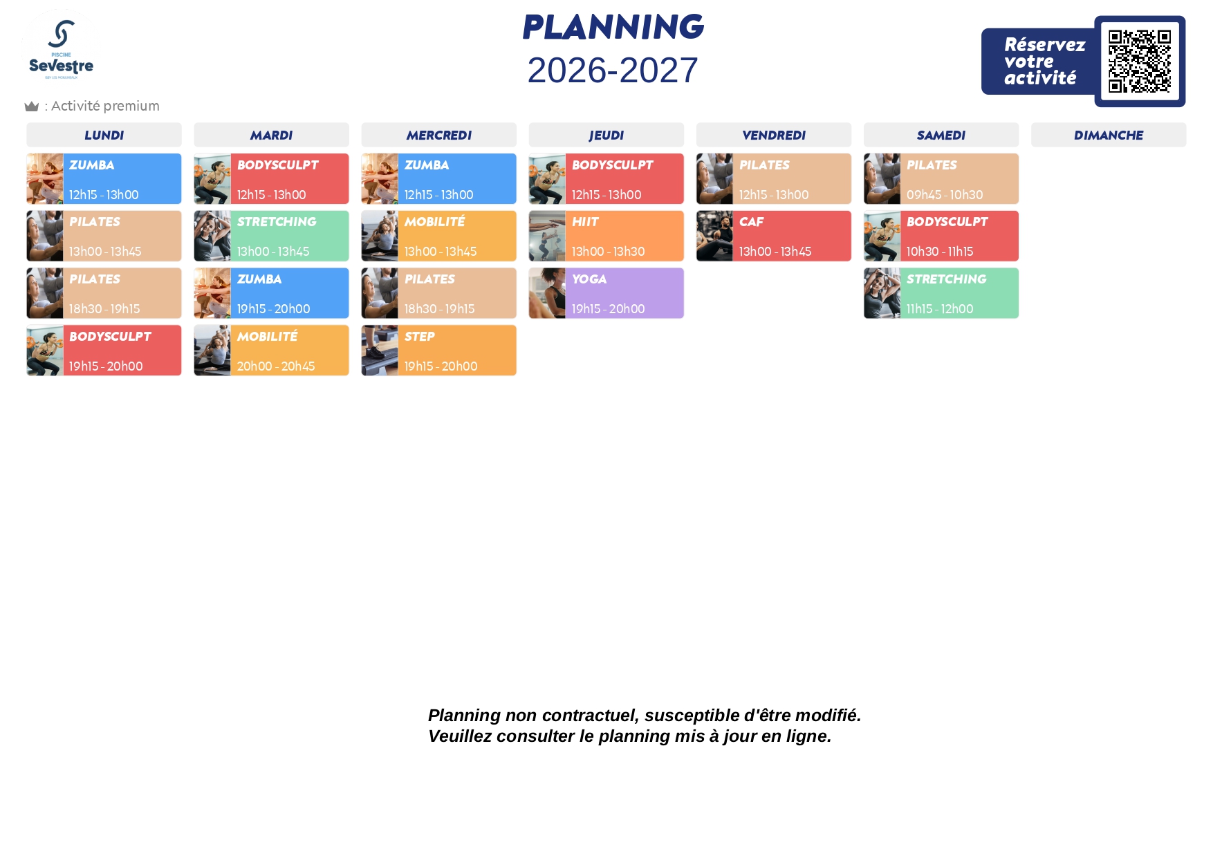 Planning Fitness 2026-2027