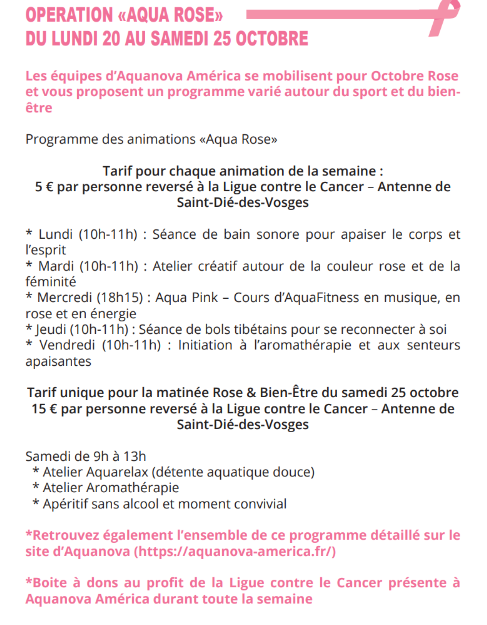 OCTOBRE ROSE 2025