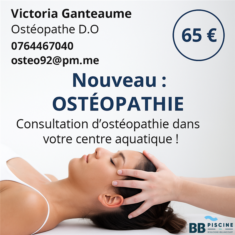 Nouveau : Ostéopathie dans votre centre !