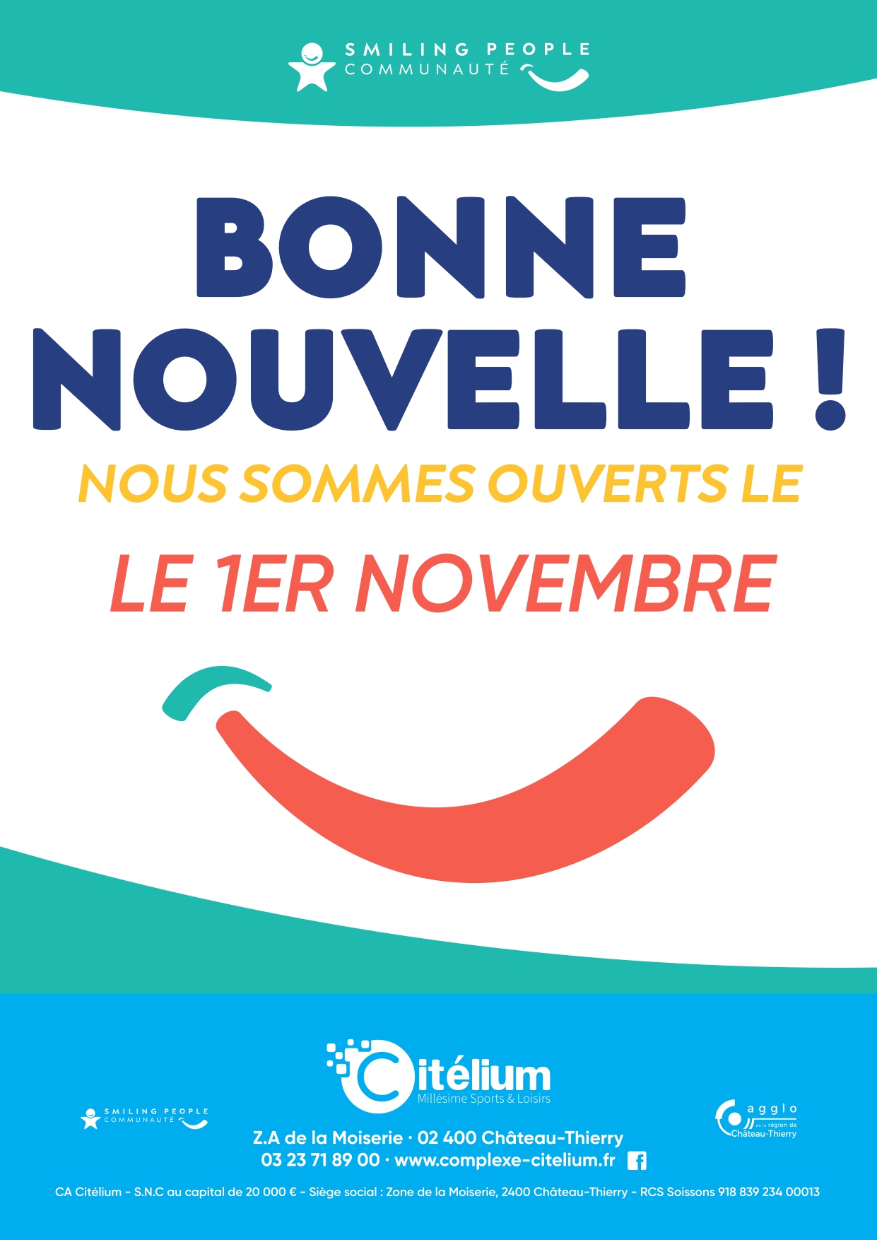 OUVERTURE LE 1ER NOVEMBRE