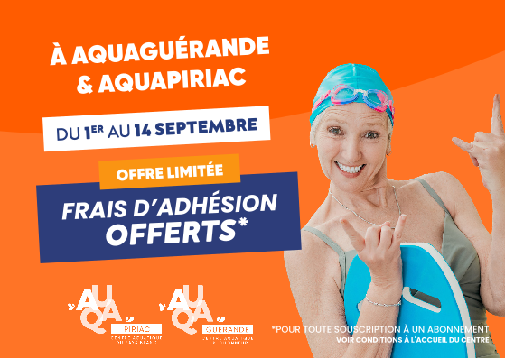FRAIS D'ADHÉSION OFFERTS