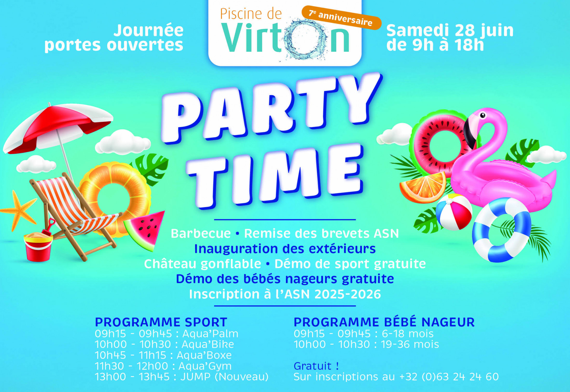 7e anniversaire de la piscine de Virton