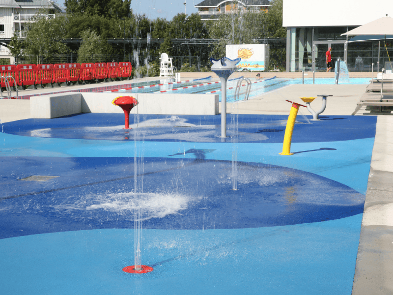 Deux splashpads Deux splashpads