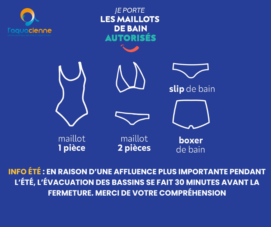 Info : Maillots de bain et évacuation