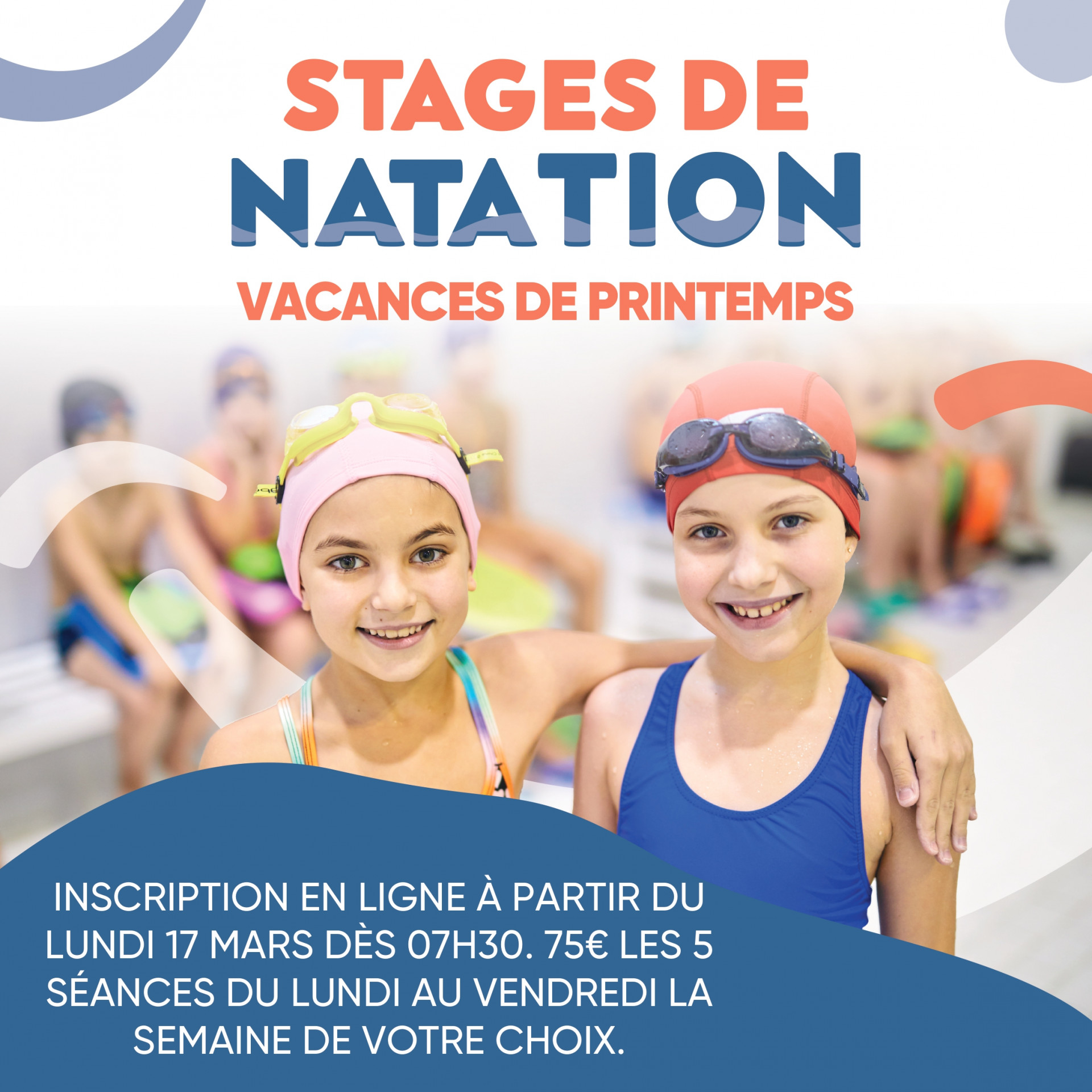 Stages de Natation Vacances de Printemps