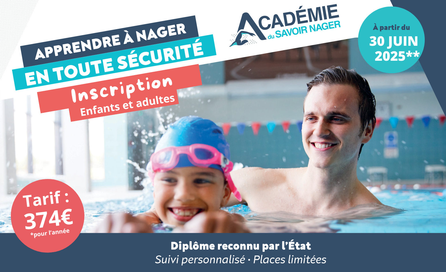 Inscription académie du savoir nager - 2025 / 2026
