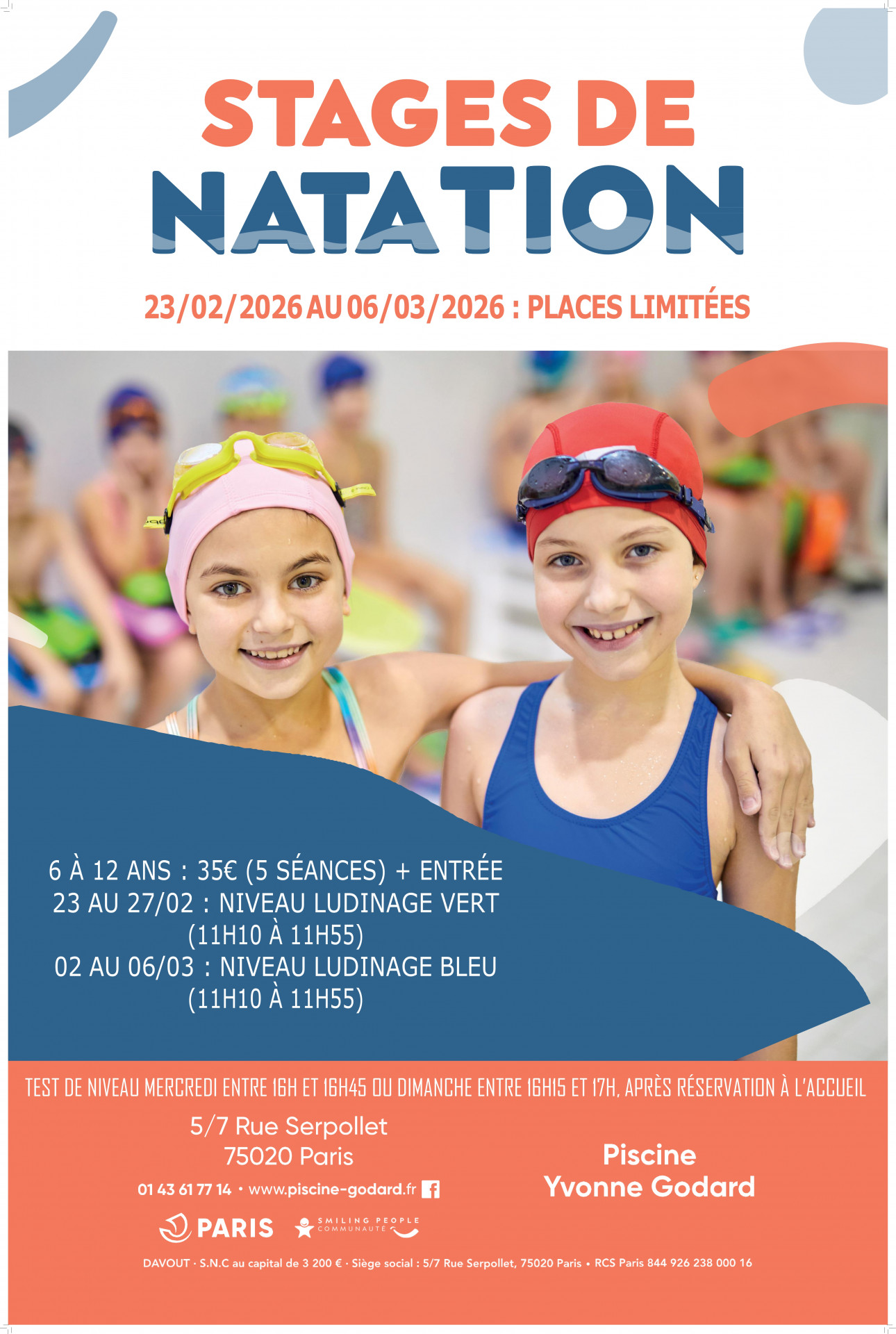 STAGES VACANCES HIVER 2026