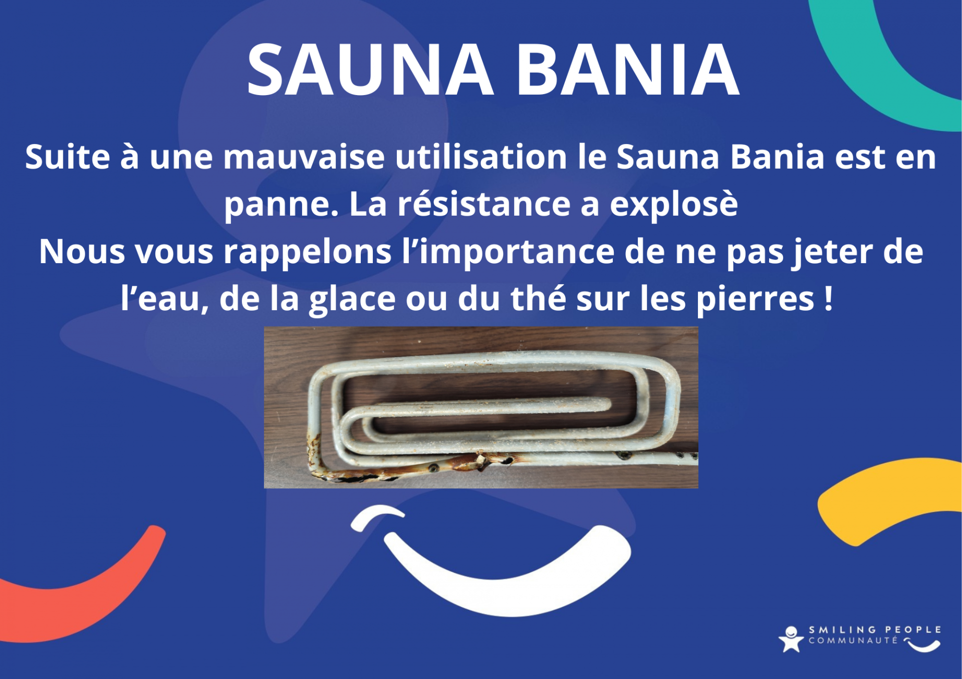 Sauna Bania EN PANNE