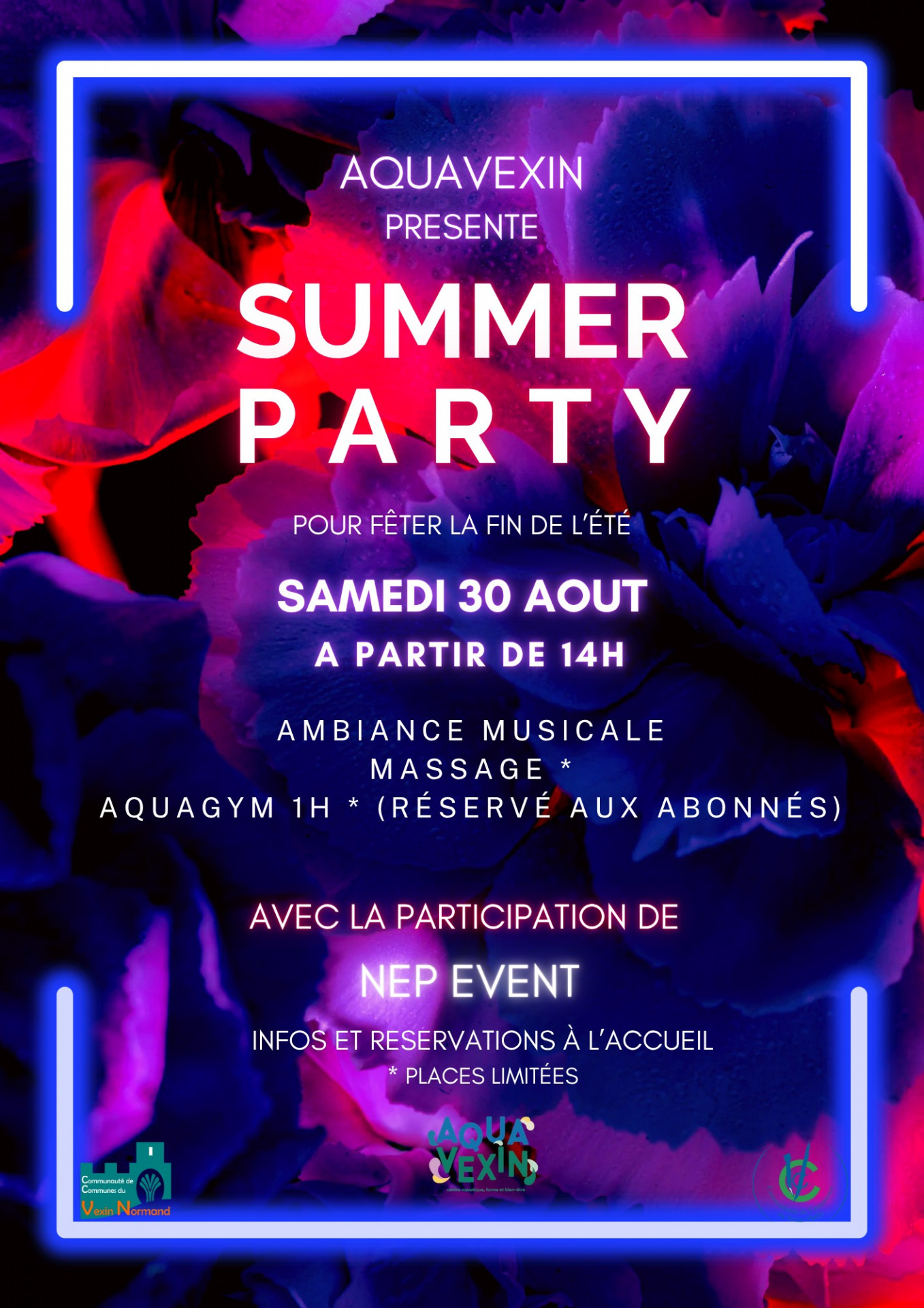 🔥 Summer Party @ Aquavexin – 30 août 2025 🔥