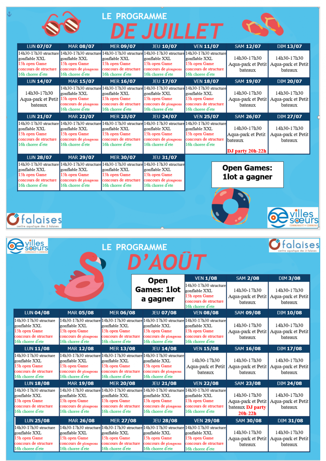 programme d’animations