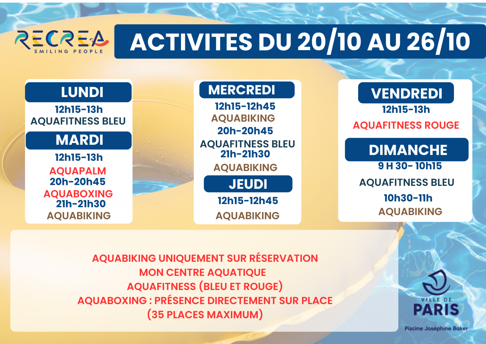 ACTIVITES VACANCES
