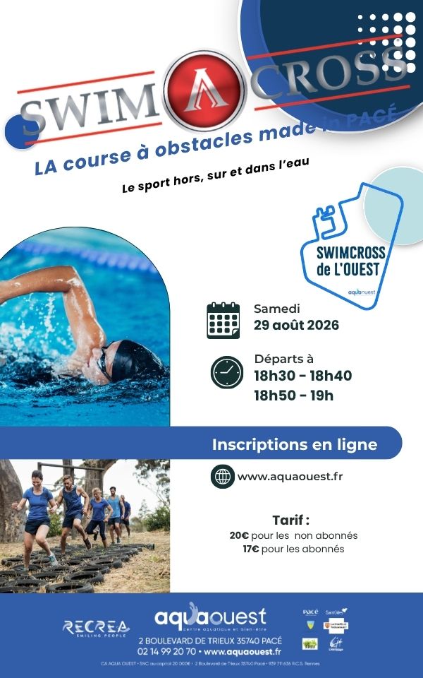 Le Swimcross d&eacute;barque &agrave; AquaOuest !